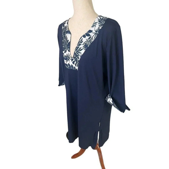 Fullsand Dress Cover Up Large Pink Nylon Blend Bell Beach Vacation UPF 50 Resort - Picture 2 of 13